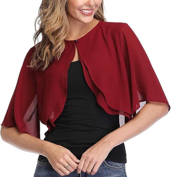 Limited Time Deal 30% OFF Women's Shrug Chiffon Short Sleeve