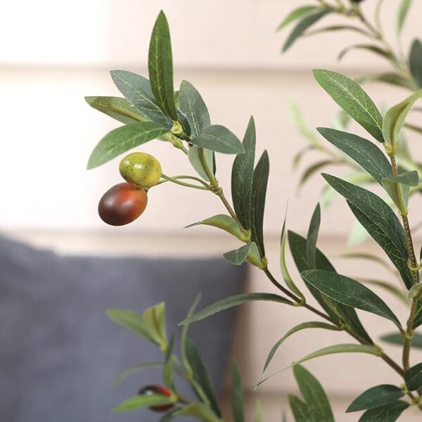 Limited Time Deal 40% OFF Artificial Olive Tree, 6FT Tall - Image 3