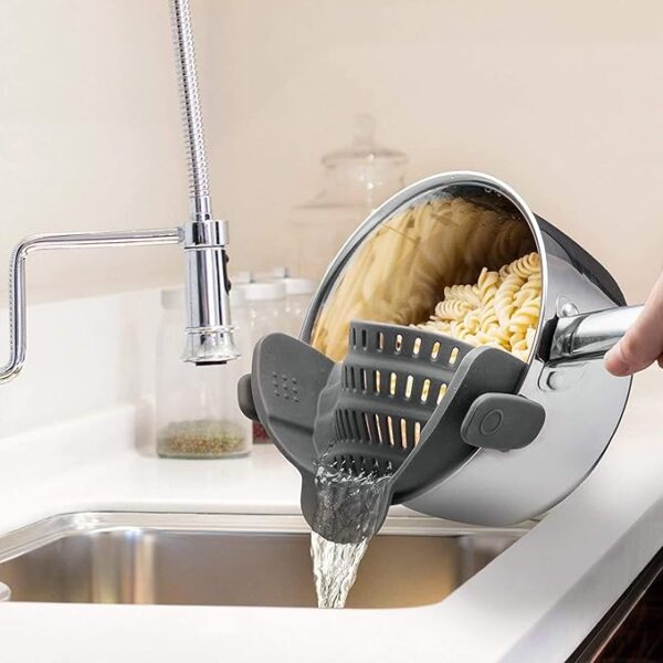 Limited Time Deal 13% OFF Silicone Pasta Strainer - Image 2