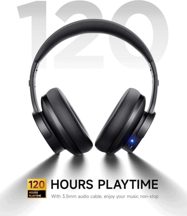 Limited Time Deal 41% OFF Bluetooth Headphones, 120H Playtime Headphones - Image 2