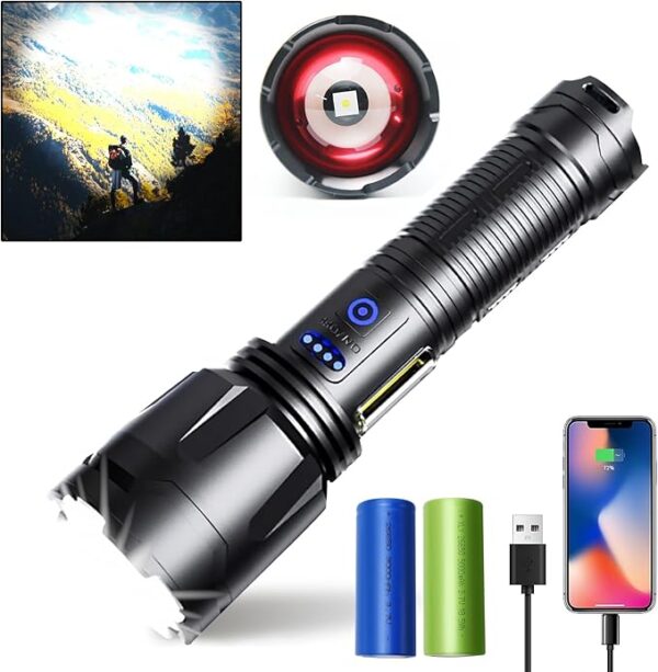 Limited Time Deals 40% Off Flashlights High Lumens Rechargeable