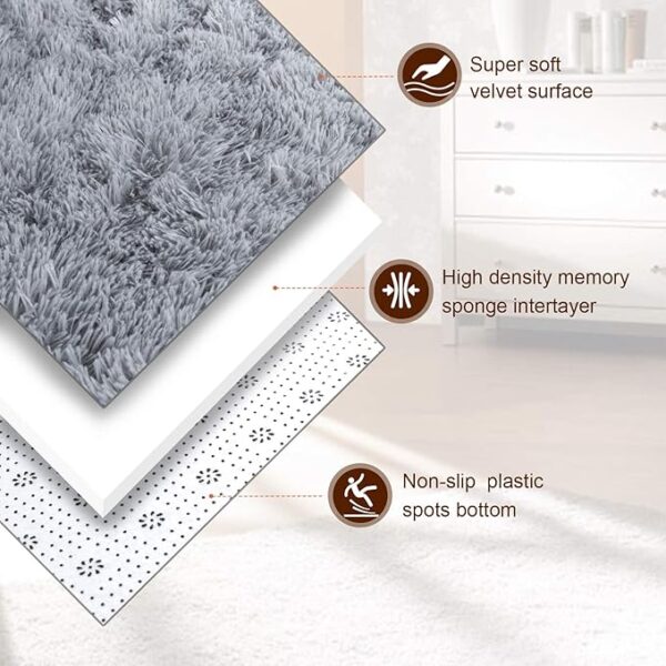 Limited Time Deal 20% OFF TWINNIS Super Soft Shaggy Rugs Fluffy Carpets - Image 2