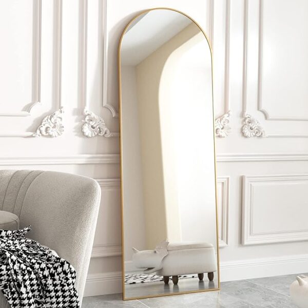 Limited Time Deal 16% OFF Arched Full Length Mirror Free Standing Leaning Mirror - Image 3