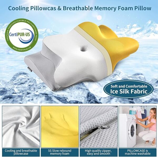 Limited Time Deal 23% OFF Cervical Neck Pillow  Bed Pillow for Neck Pain Relief - Image 2