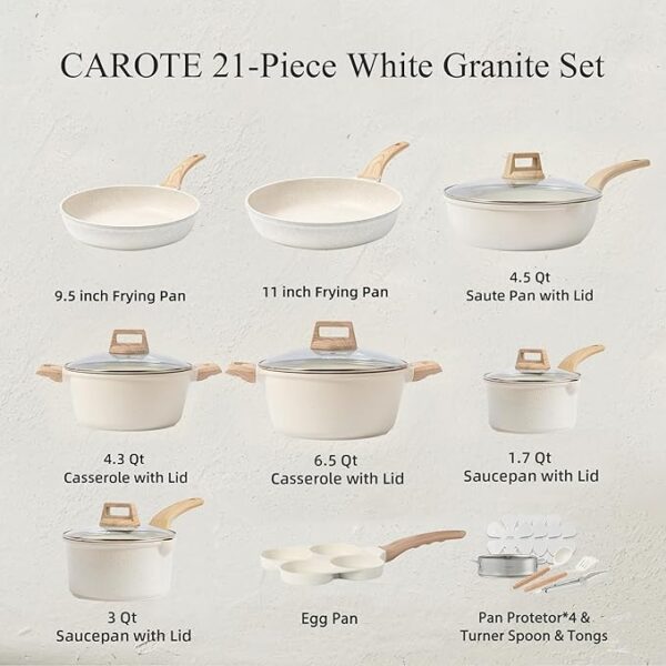 Limited Time Deal 33% OFF Nonstick Cookware Sets - Image 3