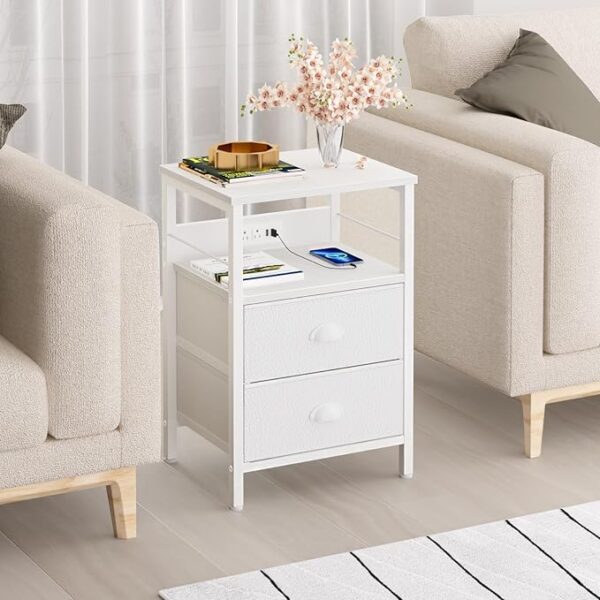 Limited Time Deals 23% Off Furologee End Table with Charging Station - Image 3