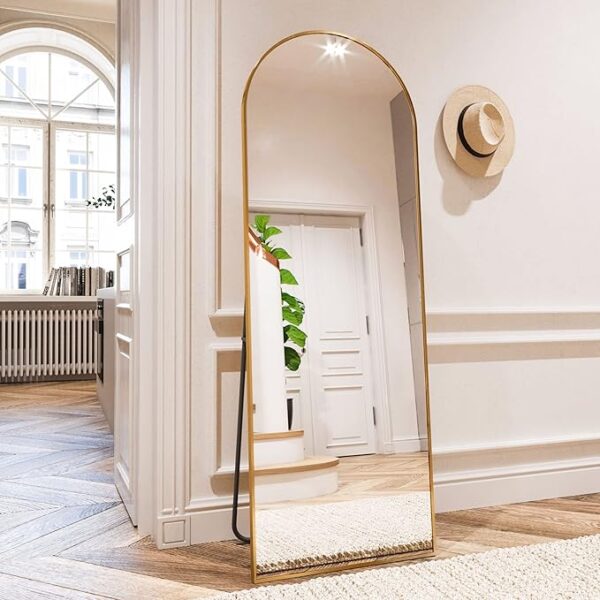 Limited Time Deal 16% OFF Arched Full Length Mirror Free Standing Leaning Mirror - Image 2