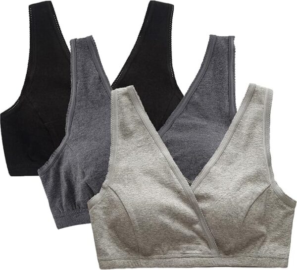 Limited Time Deal 10% OFF CAKYE 3 Pack Maternity Nursing Sleep Bra