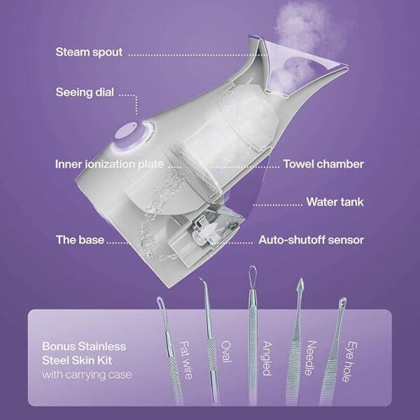 Limited Time Deal 28% OFF Nano Ionic Facial Steamer with Precise Temp Control - Image 3