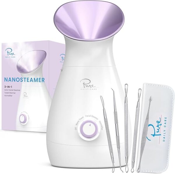 Limited Time Deal 28% OFF Nano Ionic Facial Steamer with Precise Temp Control