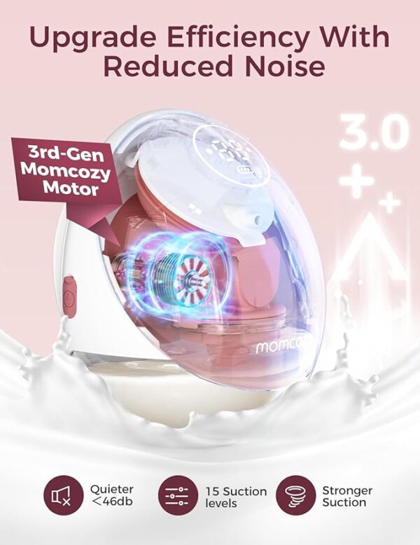 Limited Time Deal 33% OFF Momcozy Breast Pump Hands Free Upgraded Mobile - Image 2