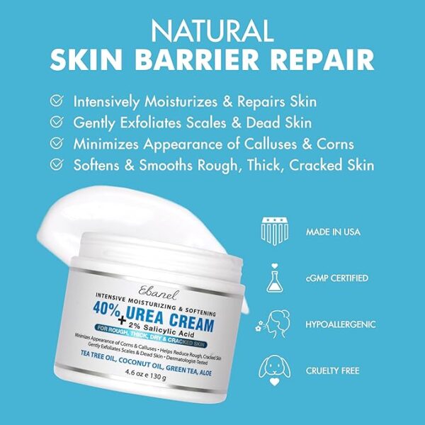 Limited Time Deal 32% OFF Urea Cream 40% plus Salicylic Acid 2%, Foot Cream - Image 3