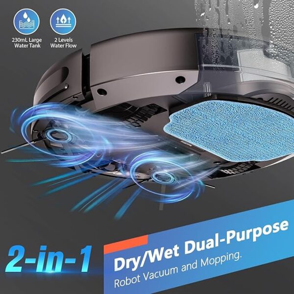 Limited Time Deal 67% OFF Robot Vacuum and Mop Combo, - Image 2