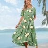 Limited Time Deal 26% OFF women Dress with Pockets Short Sleeve  Maxi Summer - Image 3