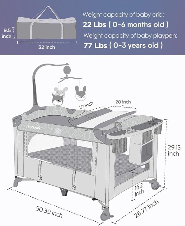 Limited Time Deal 10% OFF Baby Bassinet Bedside Crib - Image 2