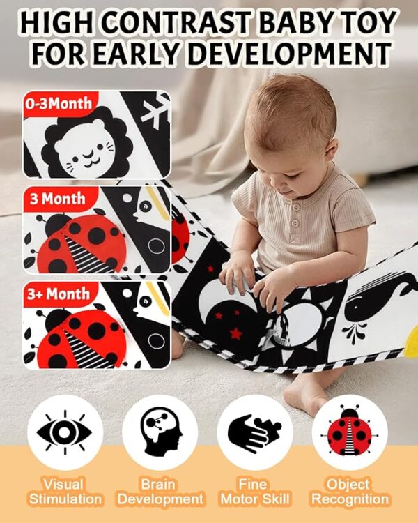 Limited Time Deal 21% OFF High Contrast Baby Book with Teether