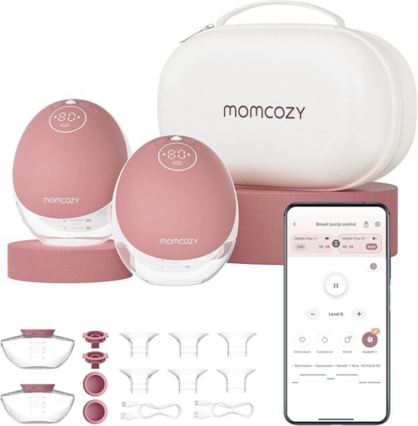 Limited Time Deal 33% OFF Momcozy Breast Pump Hands Free Upgraded Mobile