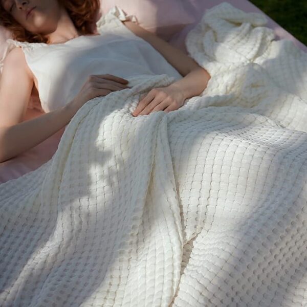 Limited Time Deal 21% OFF Cotton Waffle Queen Size Blanket
