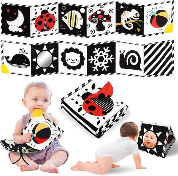 Limited Time Deal 21% OFF High Contrast Baby Book with Teether - Image 3